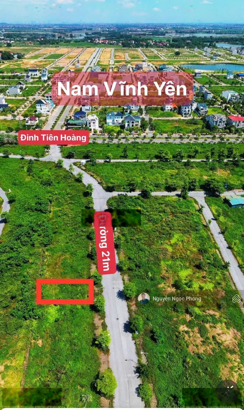 Hàng hiếm mới ra 192m2 Khu đấu giá Mậu Lâm, Khai Quang đường 21m sẵn sổ công chứng, mặt tiền 8m