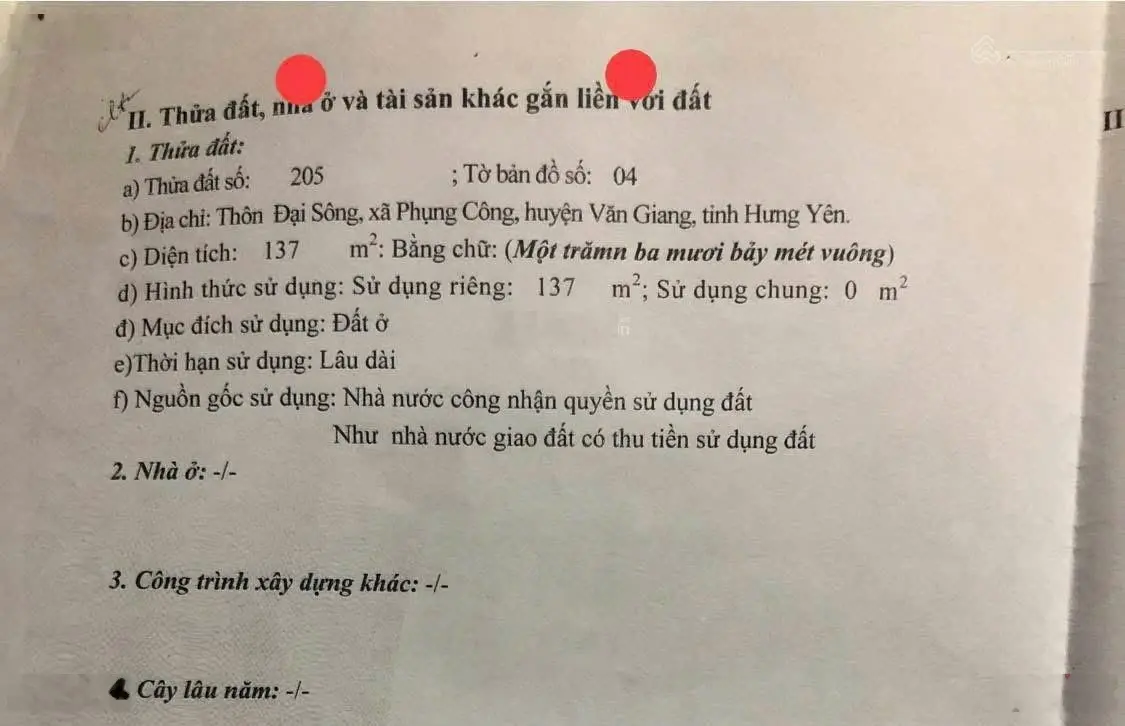 Bán đất tại xã Phụng Công, giá 4x triệu/m2, 137m2, pháp lý đầy đủ (x tí hon)