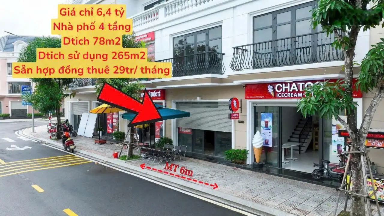 Bán nhà biệt thự đẹp tại Vincom Shophouse Royal Park, 2 tỷ VND, 75 m2, nhiều tiện ích