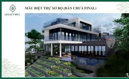 Liền kề view hồ tại Legacy Hill - Giá chỉ từ 21tr/m2. Với 7 lô diện tích 100m2. Sẵn sổ, hỗ trợ vay