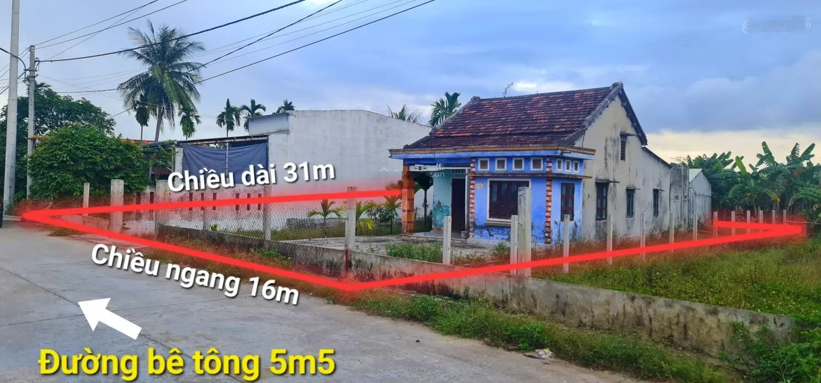 Bán nhà riêng 469m2, giá 3 tỷ tại đường Quảng Đà 14B, Xã Hòa Khương, Huyện Hòa Vang, Đà Nẵng