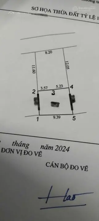 Chính chủ! Cần bán gấp đất, mặt tiền 8,2m, nở hậu, cách chợ Thắng Trí 50m