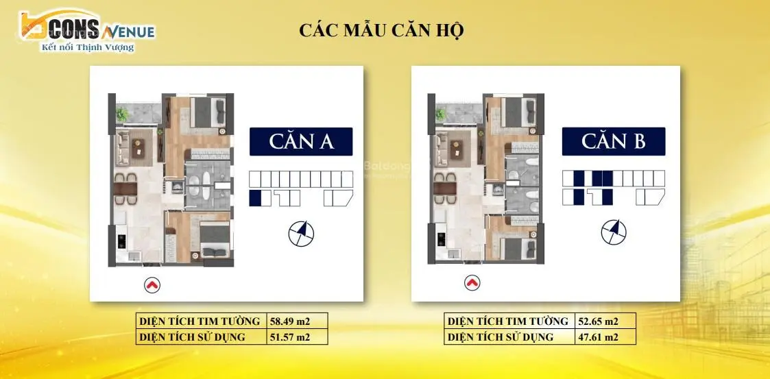 Bán căn hộ đẹp xuất sắc tại Bcons Avenue, 2,2 tỷ vnd, 59 m2