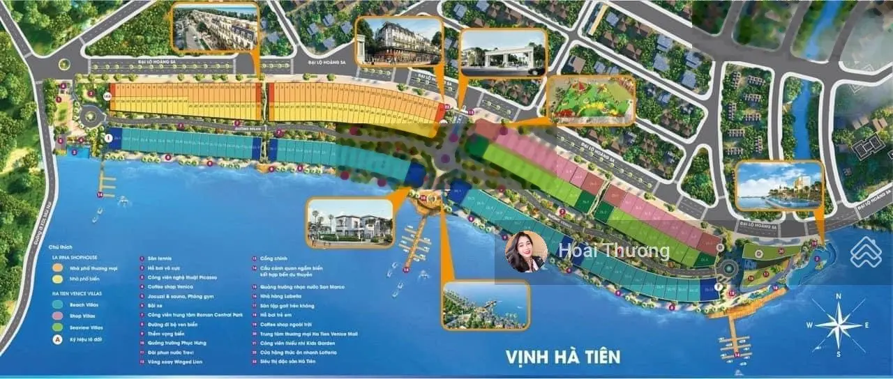 Đất nền nhà phố gần biển Hà Tiên Venice villas chỉ 1.350tỷ/98.8m2, có sổ view biển/0932 185 ***