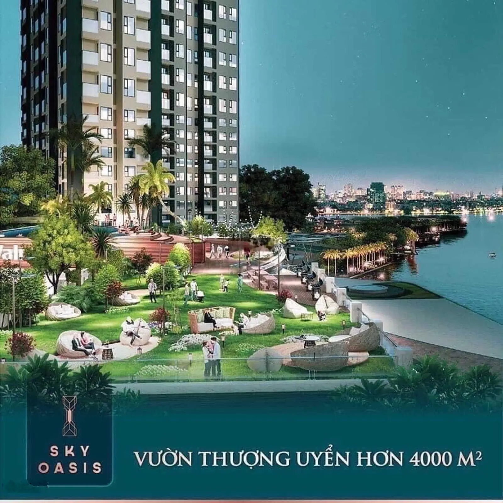 Bán căn 2PN 2WC Sky Oasis nhà full nội thất đẹp, view hồ giá bán 2,96 tỷ bao phí, LH 0948014568