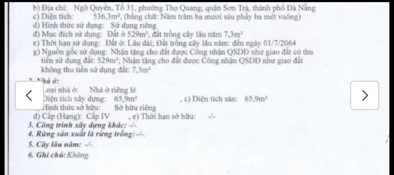 Bán nhà đường Ngô Quyền, diện tích đất 536m2, giá rẻ 23 tỷ 500, liên hệ 0905 123 912