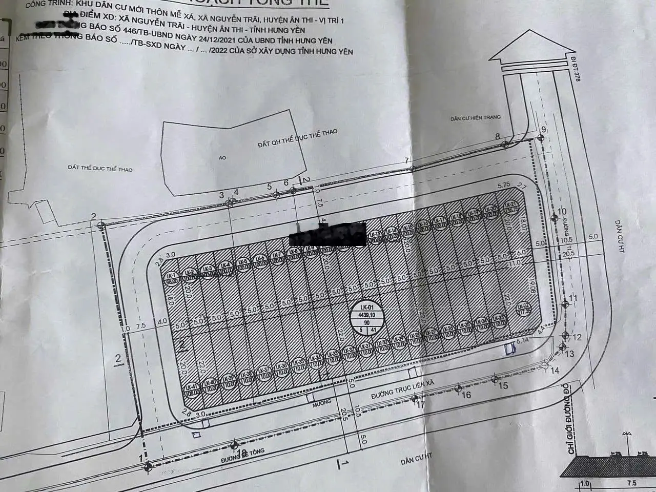 Đất Nền Dự án DT 100m2, MT 5m, Đường rộng vỉa hè, Mễ Xá, Nguyễn Trãi, Hưng Yên (Đầu tư TỐT)