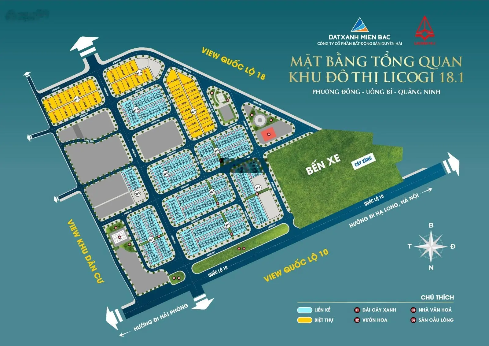 Bán đất tại Khu đô thị Licogi 18.1, Uông Bí, Quảng Ninh. Diện tích 100m2