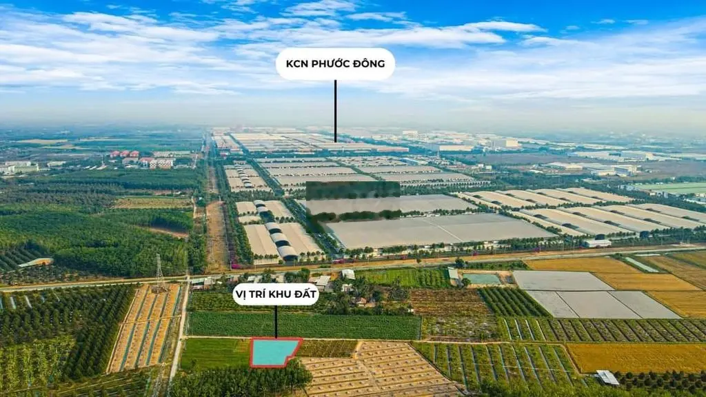 Chủ gửi mảnh đất 1350m2 ngay KCN Phước đông tách 6 lô cho khách đầu tư