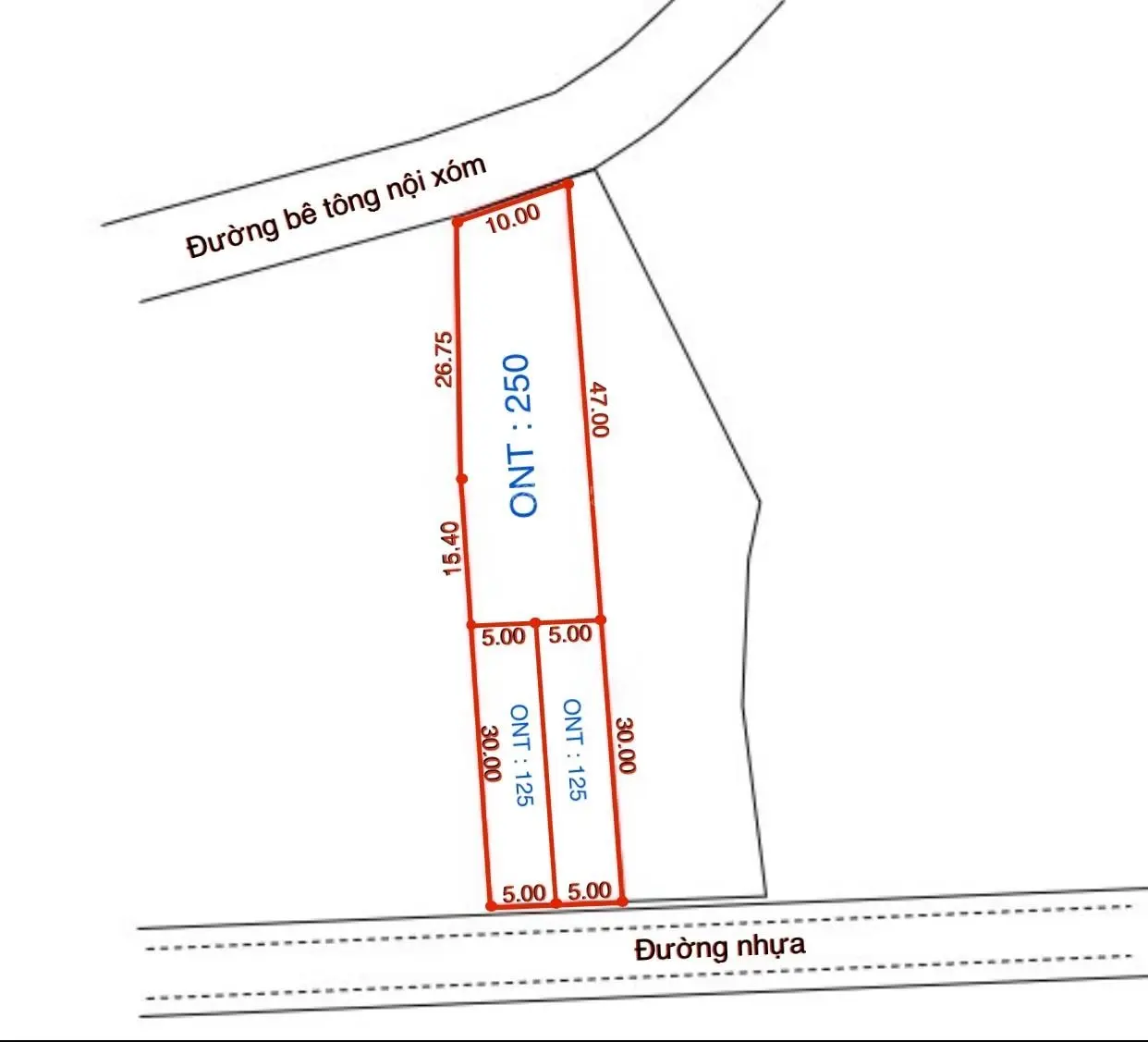 Đata toạ lạc tại Lạc Lương- Yên Thuỷ -dt 150m có 125ont, đường rộng, oto đỗ tận cửa