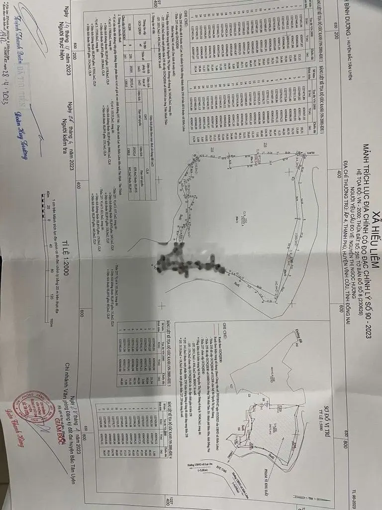 BÁN ĐẤT 31.739m2 ( 3.1ha ) kế bên DT 746, suối bao quanh