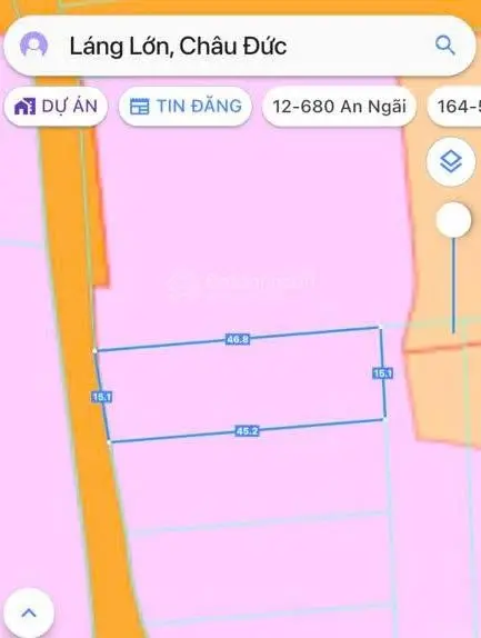 Chủ cần tiền bán lô đất láng lớn có 100m2 thổ cư khu vực đông dân cư