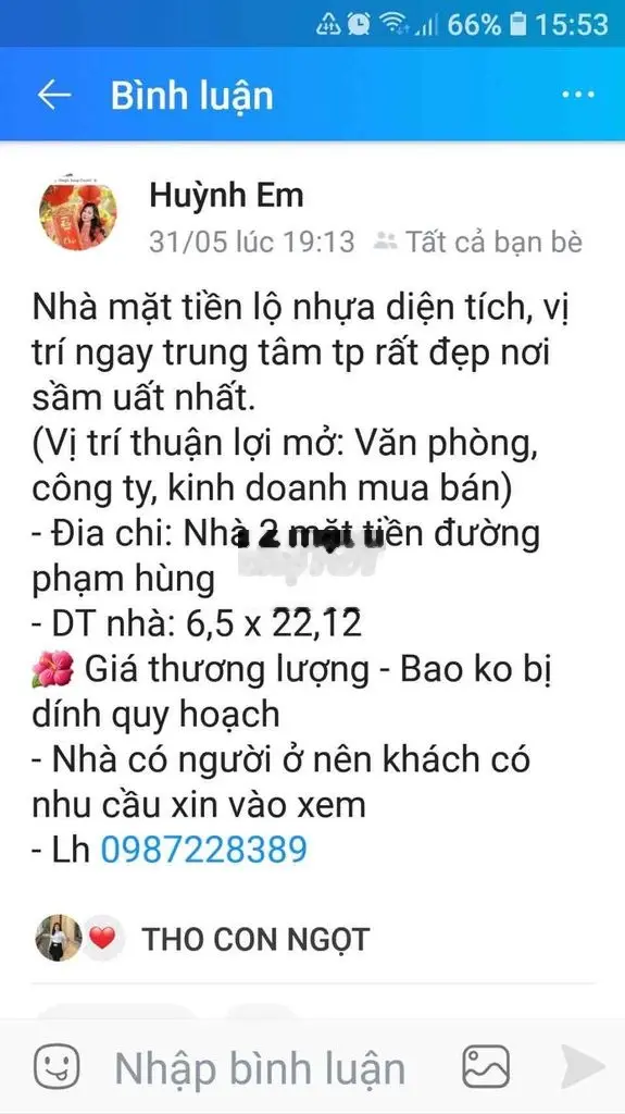 nhà bán đường phạm hùng