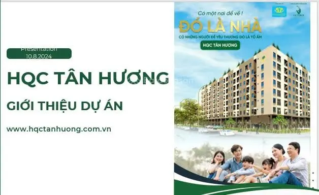 Bán nhà ở xã hội HQC Tân Hương giao nhà vào quý 4/2024