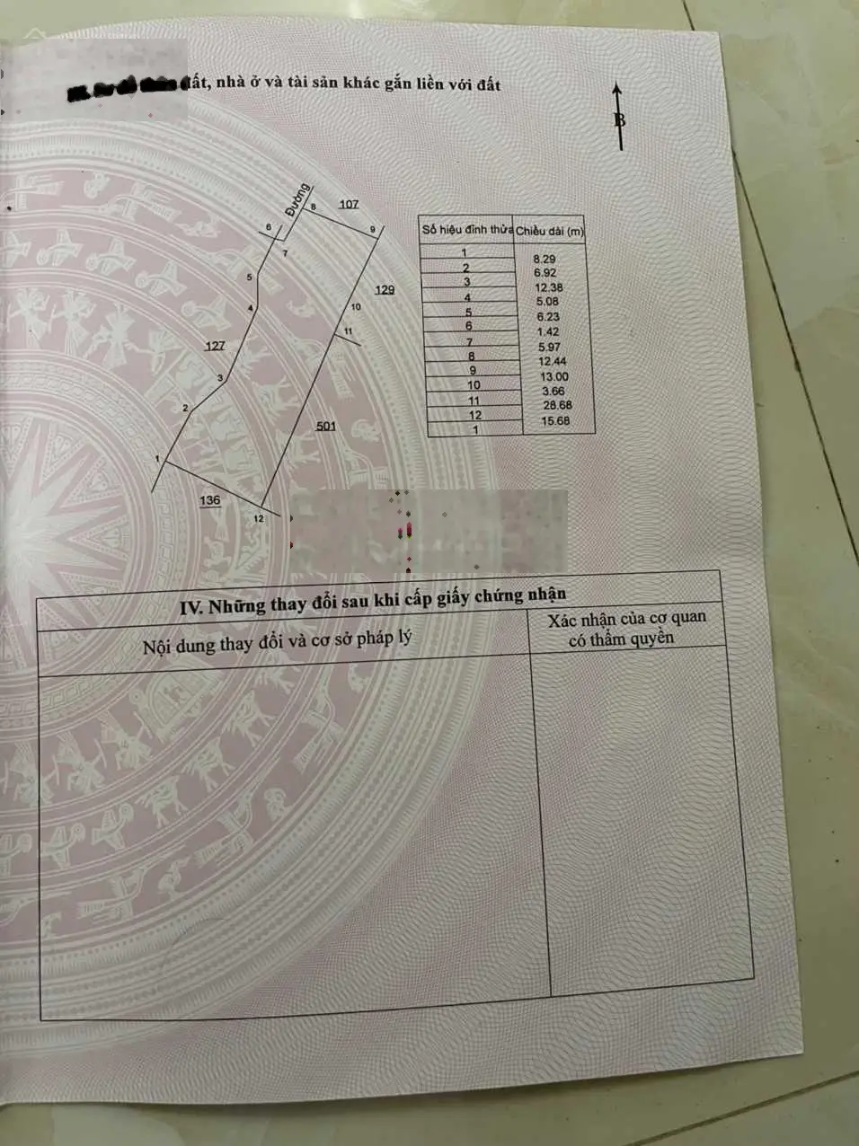 Cần bán lô đất 597.4m2 khu dân cư đường xe bê tông tới đất tại xã Long Hoà Bình Đại Bến Tre