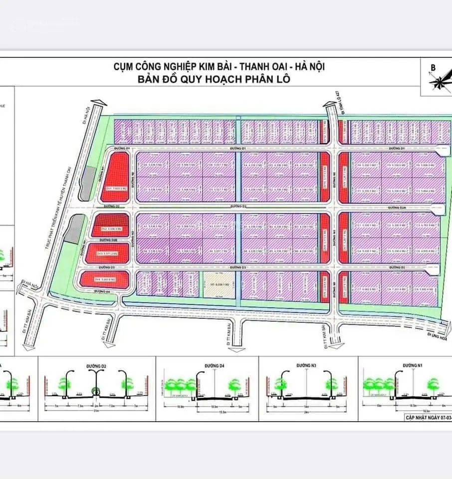 Chủ gửi bán 2000m đất xưởng cụm Telinpark Kim Bài, Thanh Oai Giá chỉ 7, xtr/m2 LH 0989 643 ***