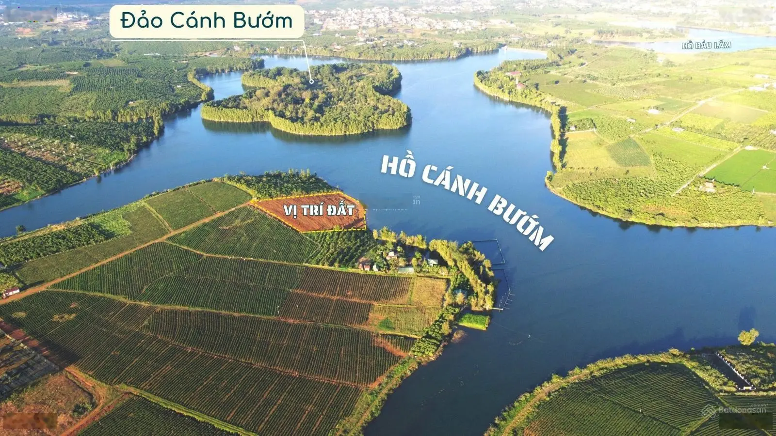 Đất có thổ cư hồ Cánh Bướm Lộc Quảng - Bảo Lâm, diện tích: 471m2, giá bán: 1 tỷ 880