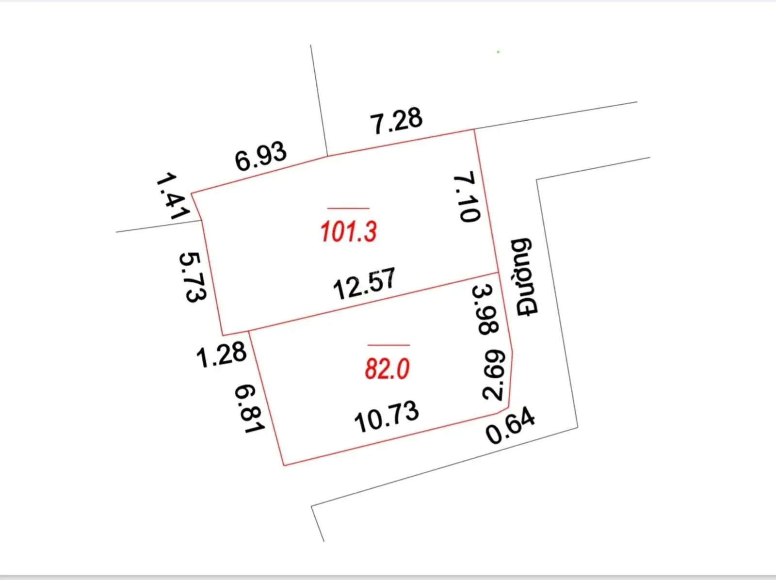 101m2 nở hậu. 100m ra đường gom 5B. Rẻ nhất khu