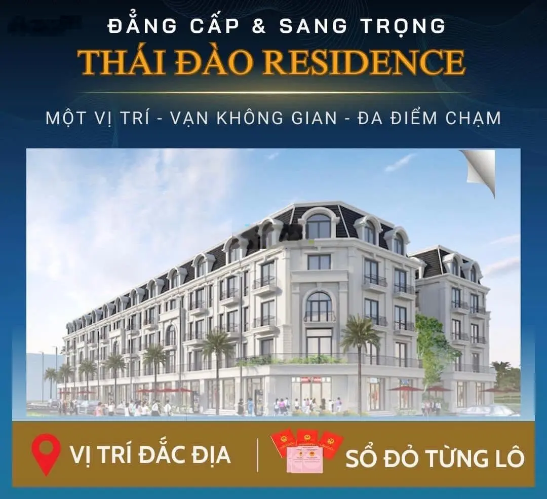 Cần bán suất ngoại giao đất nền Thái Đào Residence giá siêu rẻ, được chọn vị trí, chiết khấu cao