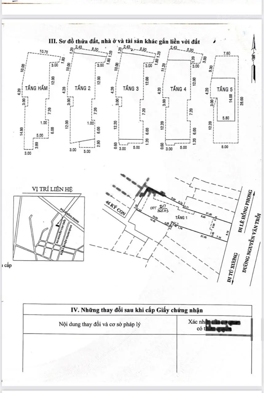 Bán nhà 6 tầng mặt tiền 8m ngang Nguyễn Văn Trỗi, Phường 4, TP Vũng Tàu, 1.681 m2 diện tích sử dụng